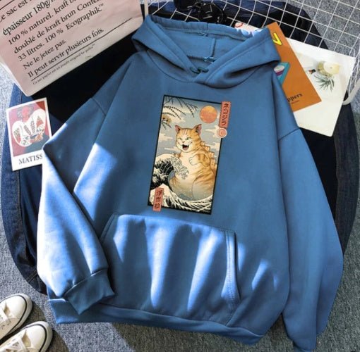 Casual Cat Sweater Hoodie - TE&EM.inc