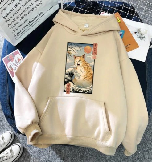 Casual Cat Sweater Hoodie - TE&EM.inc