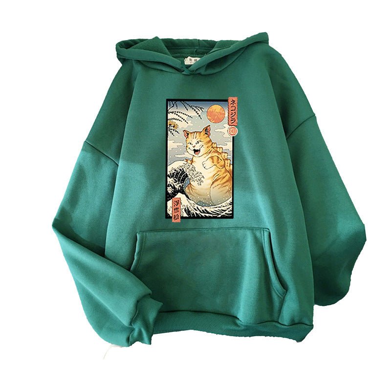 Casual Cat Sweater Hoodie - TE&EM.inc