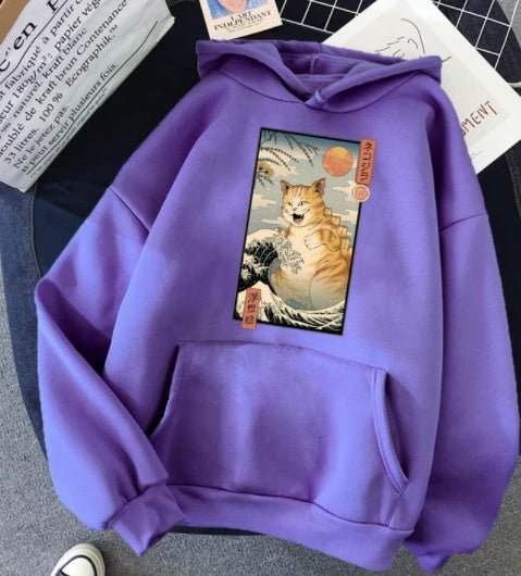 Casual Cat Sweater Hoodie - TE&EM.inc