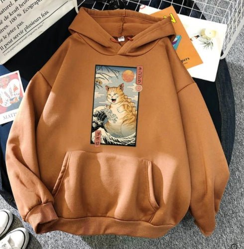 Casual Cat Sweater Hoodie - TE&EM.inc