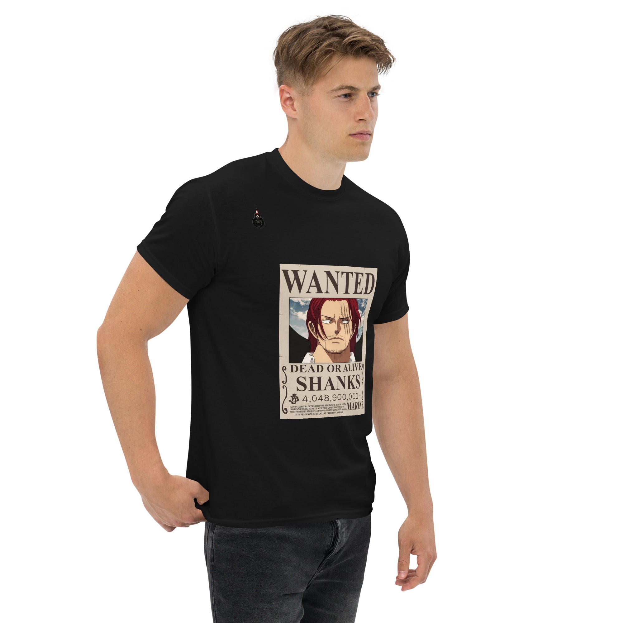 Wanted Pirate Premium Classic Tee - One Piece Inspired Anime T-Shirt for Men | TE&EM