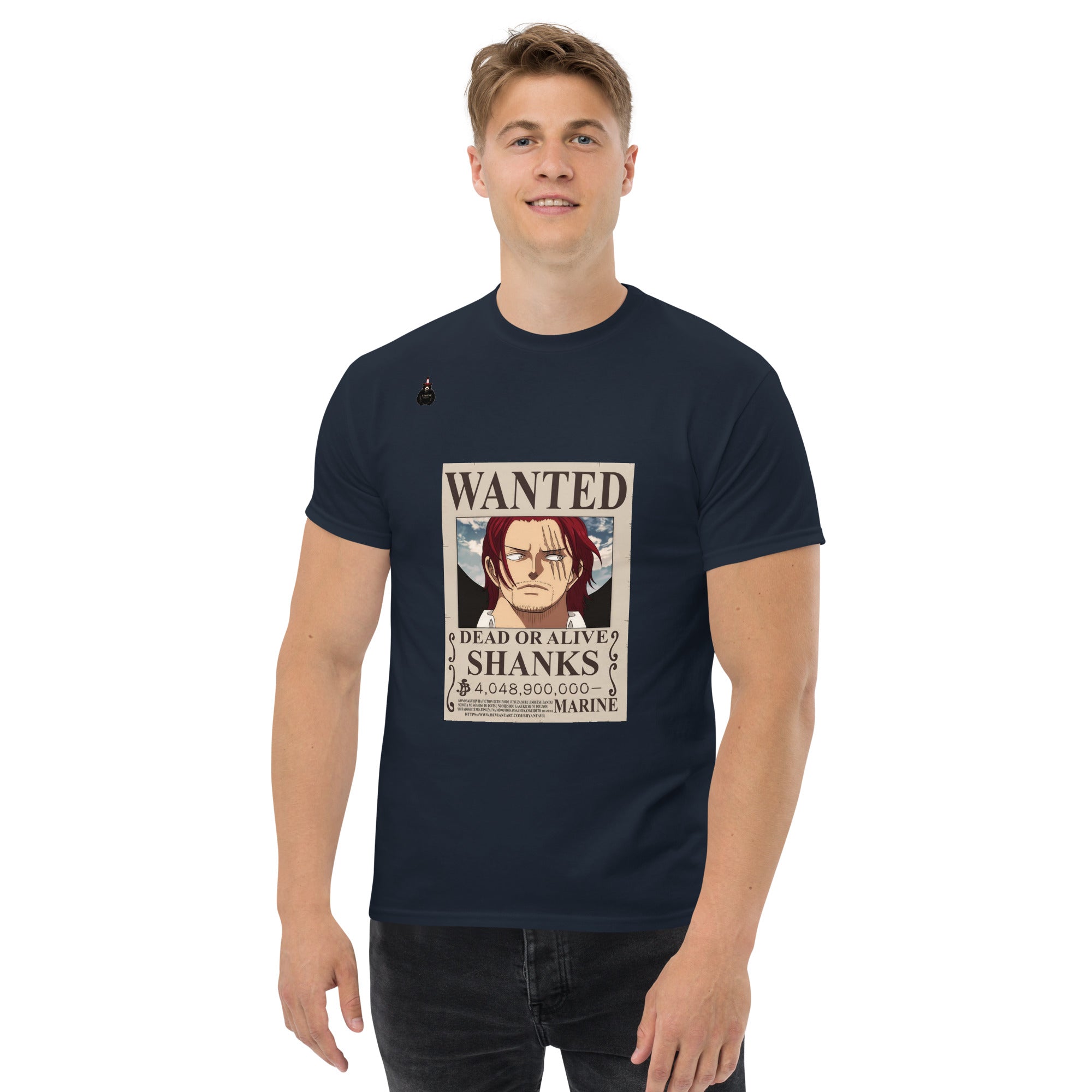 Wanted Pirate Premium Classic Tee - One Piece Inspired Anime T-Shirt for Men | TE&EM