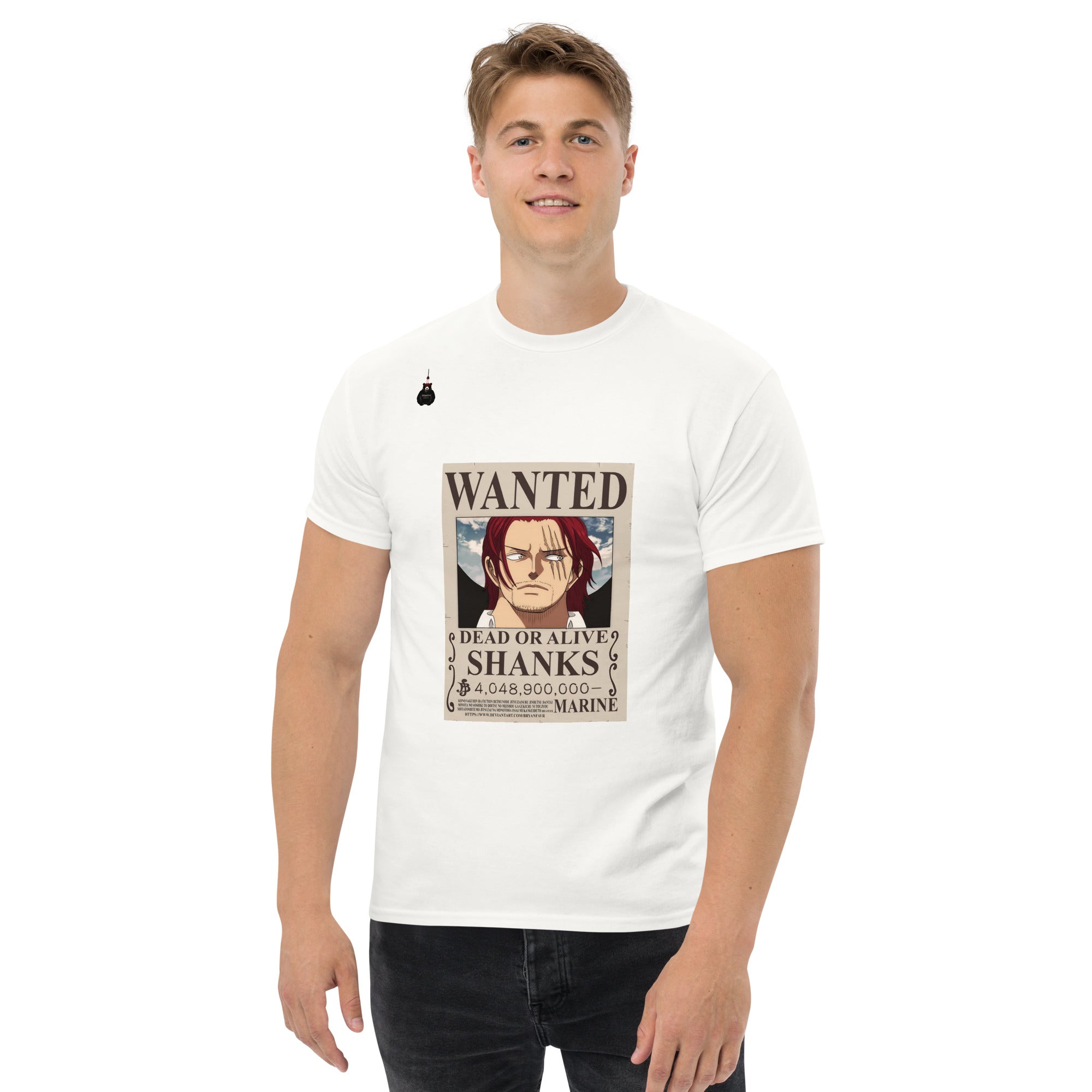 Wanted Pirate Premium Classic Tee - One Piece Inspired Anime T-Shirt for Men | TE&EM